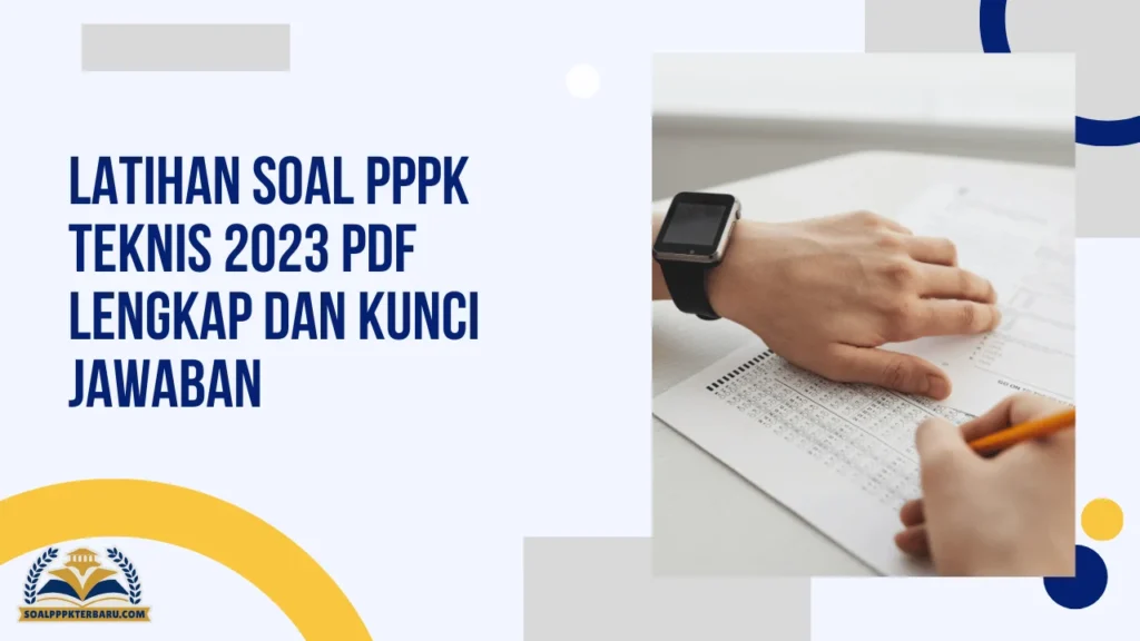 Latihan Soal PPPK Teknis 2023 PDF